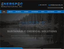 Tablet Screenshot of enerspecmfg.com